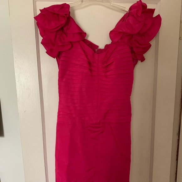 90’s retro fuschia formal party dress size 9-10 - Picture 1 of 6
